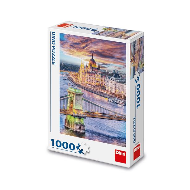 Dino Budapešť Řetězový most Puzzle 1000 dílků