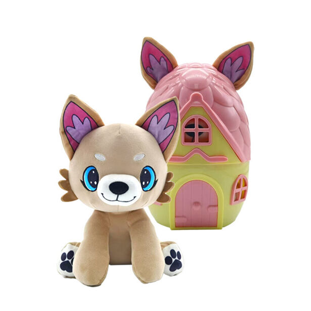 M95018 - STEPPOS PupaDorables Zvířátko v domečku - Foxy Fluff - světle hnědé