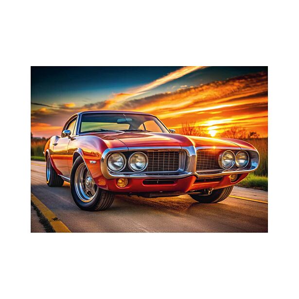 Dino Firebird 69 v západu slunce Puzzle 100 XL dílků