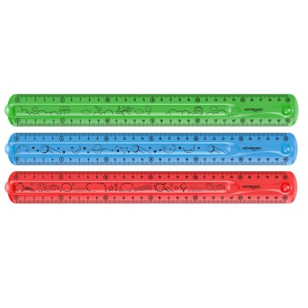 KEYROAD Pravítko Flexi, 30cm, více druhů