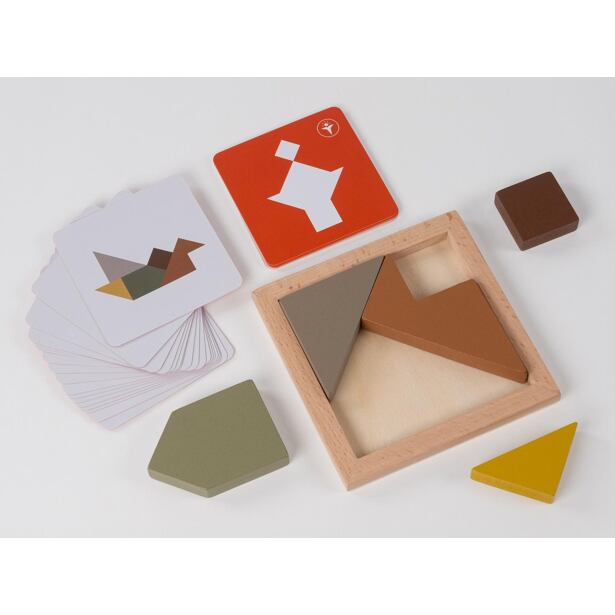 RECENTTOYS Tangram 4 elementy - oheň