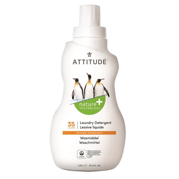 ATTITUDE Prací gel Nature+ s vůní citronové kůry 1050 ml (35 pracích dávek)