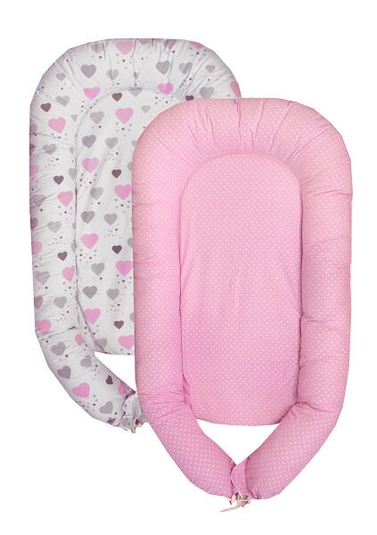 Cosing Hnízdečko Sleeplease Srdíčka růžová