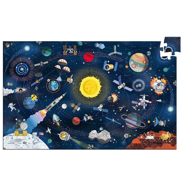 DJECO Puzzle Vesmír s popisem