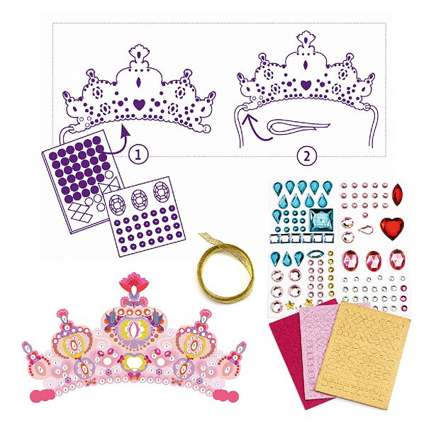 DJECO DIY Třpytivé korunky pro princezny