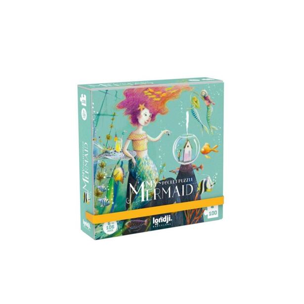 LONDJI Kapesní puzzle Mořská víla 100 dílků