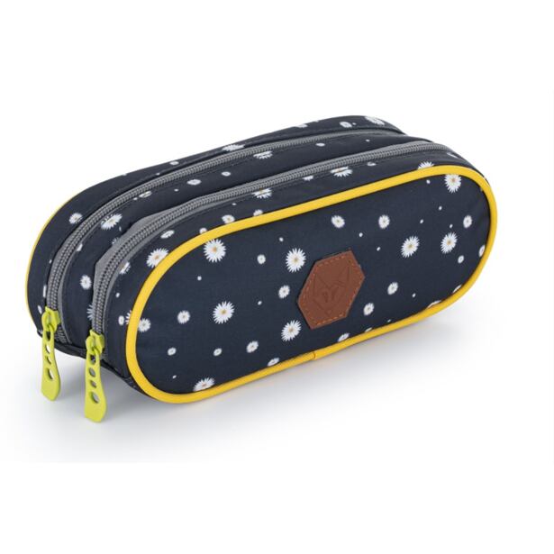 OXYBAG Pouzdro etue 2 zipy - OXY SCOOLER Daisy black