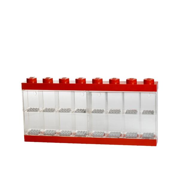 LEGO Sběratelská skříňka na 16 minifigurek červená