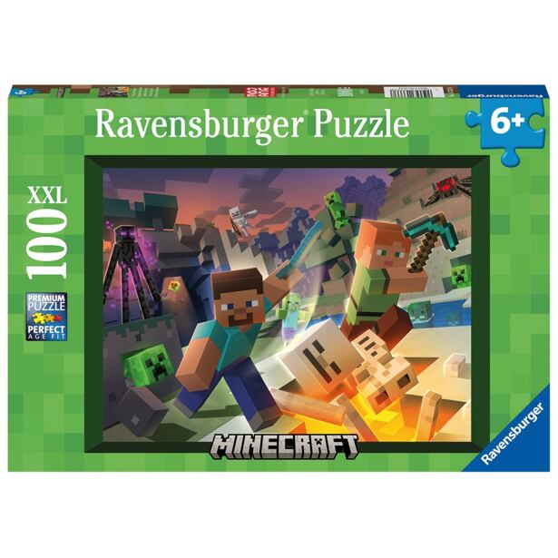 Ravensburger Minecraft: Monstra z Minecraftu Puzzle 100 dílků