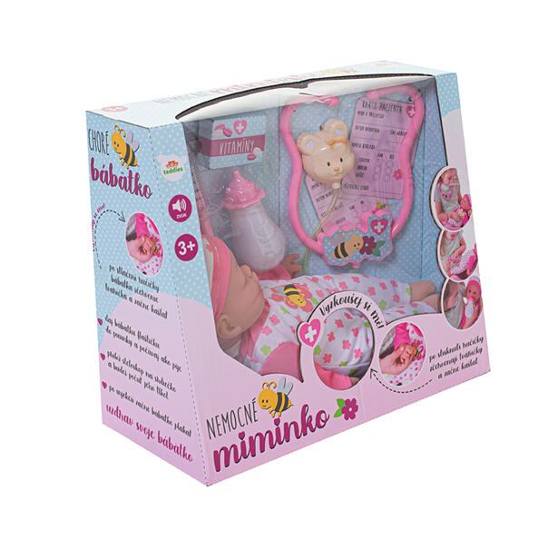 Teddies Miminko nemocné, měkké tělo 36cm
