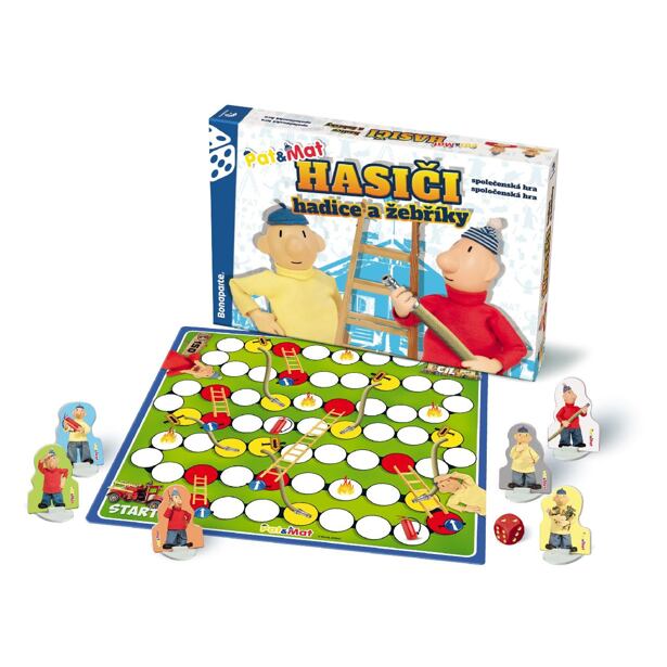 TEDDIES Společenská hra PAT A MAT  Hasiči Hadice a žebříky