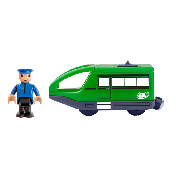 Woody Moderní elektrická mašinka, zelená
