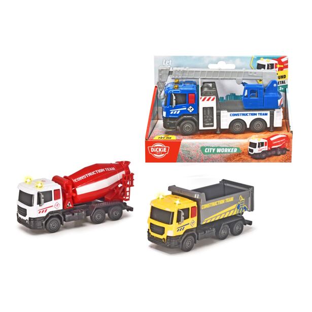Dickie Stavební autíčko City Worker 17 cm, 3 druhy