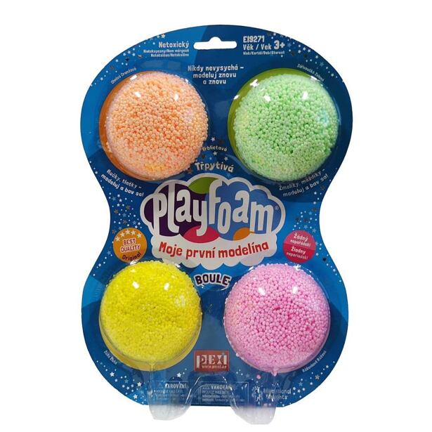 Pexi PlayFoam Boule 4pack -Třpytivé