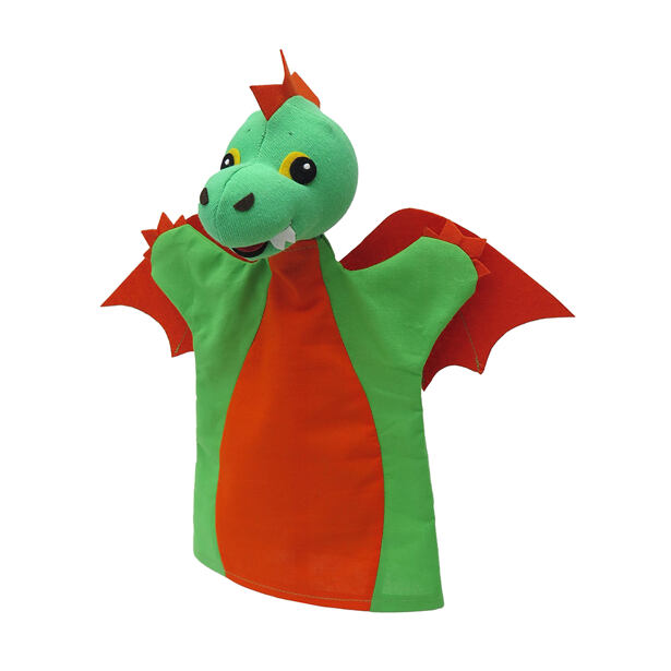 Moravská ústředna maňásek drak oranžový 28 cm
