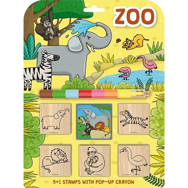 Jiri Models Razítka 5+1 s voskovkou - ZOO