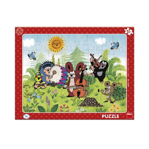 Dino Krtek a kapela Deskové puzzle, 40 dílků