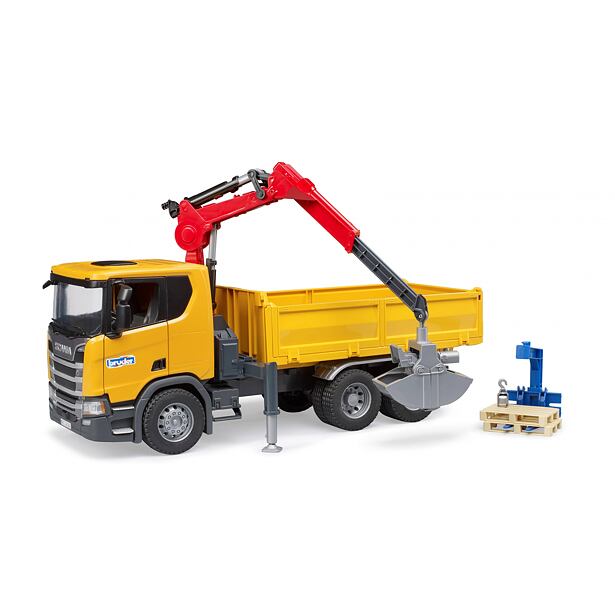 Bruder Nákladní auto SCANIA Super 560R - valník, hydraulická ruka