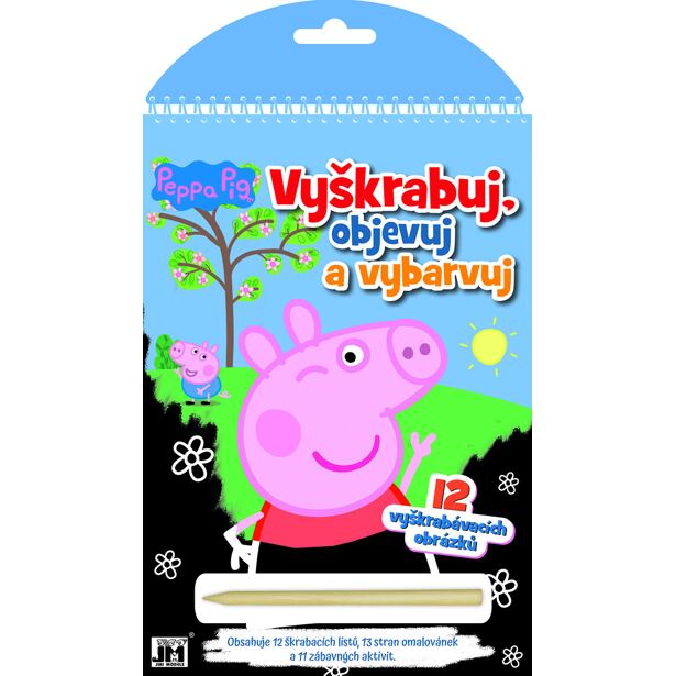 Jiri Models Vyškrabuj, objevuj a vybarvuj Prasátko Peppa