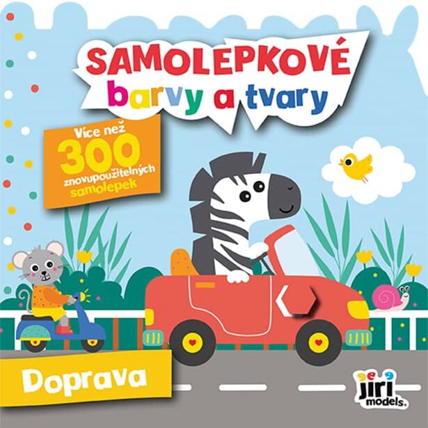 Jiri Models Samolepkové barvy a tvary pro nejmenší Doprava