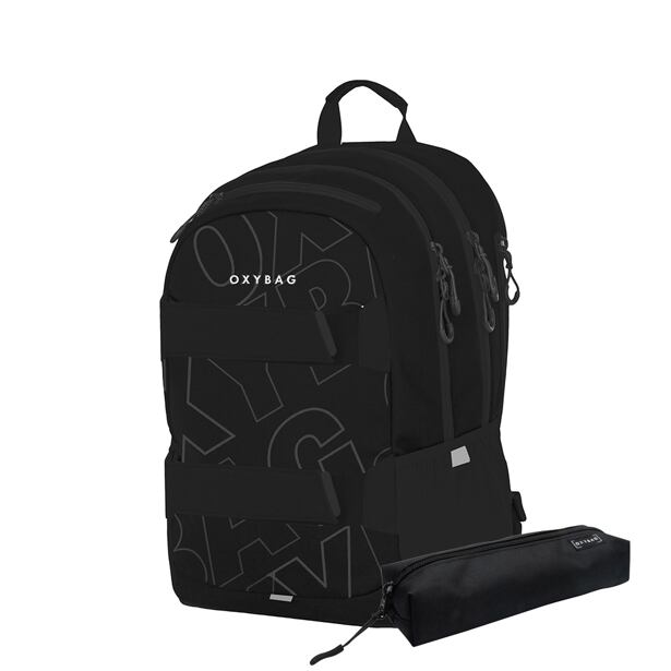 Oxybag Studentský batoh + etue OXY Sport Font White
