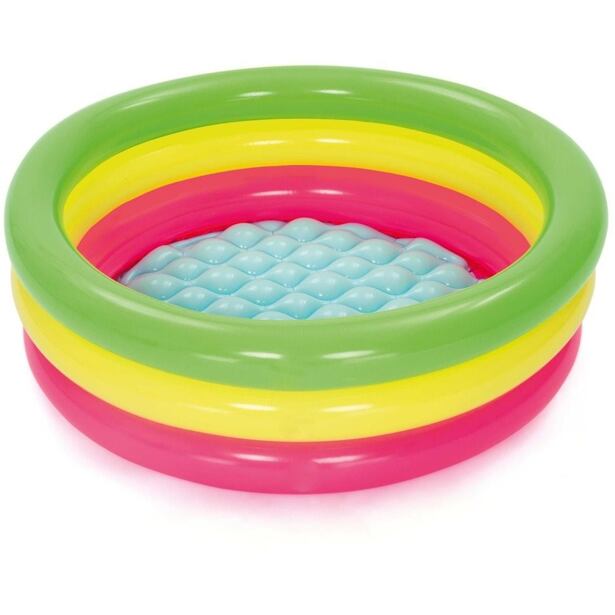 Bestway Nafukovací bazének růžovo-žluto-zelený, průměr 70 cm