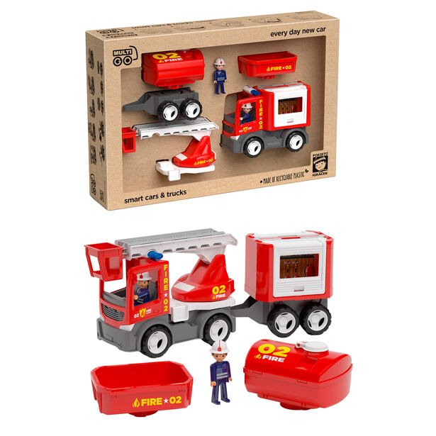 Efko ECO MultiGO Fire set - figurky Igráčků hasičů s auty