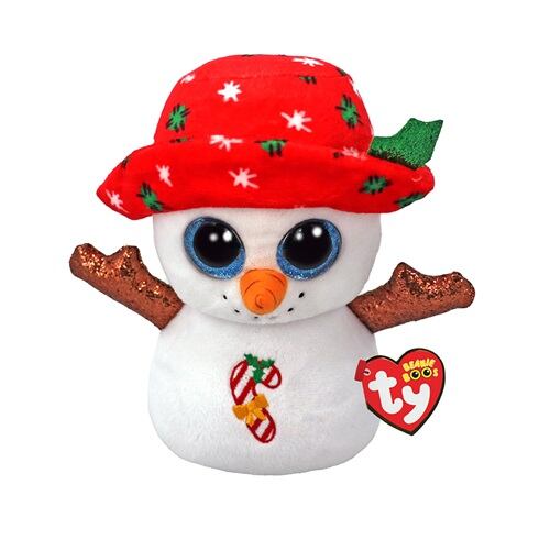 TY BOOS BEANIE, 15 cm - sněhulák