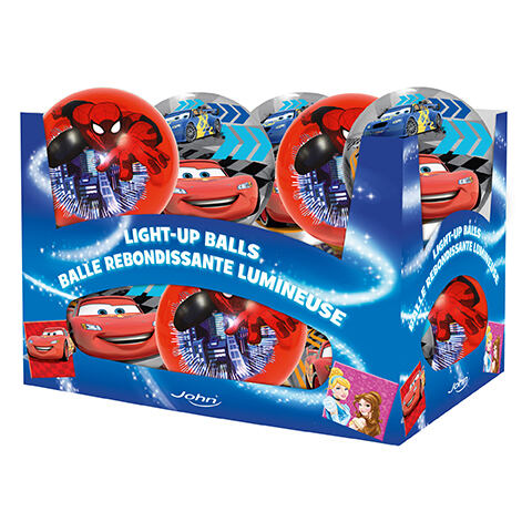 John Míč svítící Cars & Spider-Man 100mm, více druhů