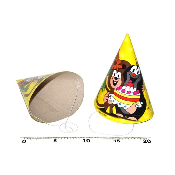 Wiky Párty čepička Krtek a kamarádi 6 ks, 15 cm
