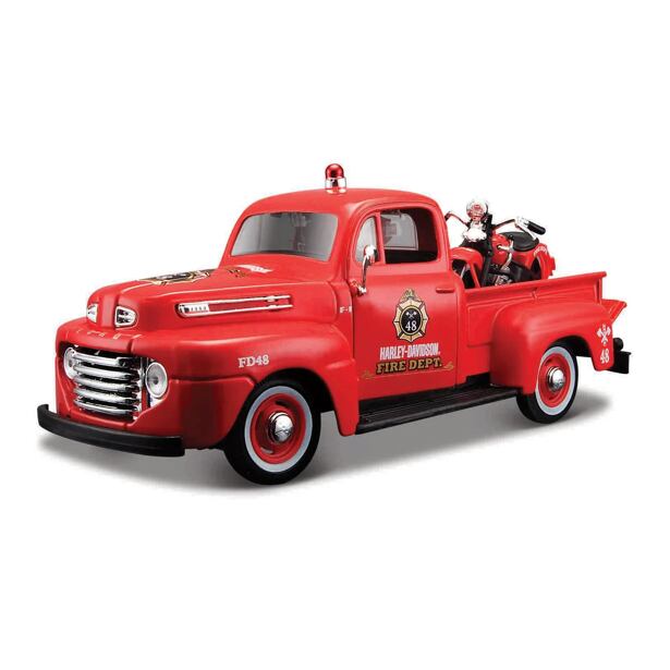 Maisto Harley-Davidson Custom, 1948 Ford F-1 Pick up + 1936 EL Knucklehead, 1:24