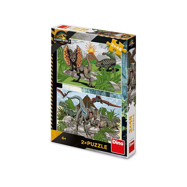 Dino Jurský svět Puzzle 2x48 dílků