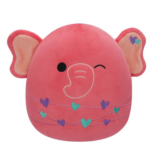 SQUISHMALLOWS Růžový slon - Kyla, 13 cm