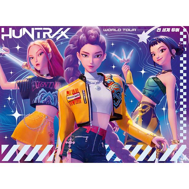 Ravensburger K-pop: Lovkyně démonů Puzzle 4x100 dílků