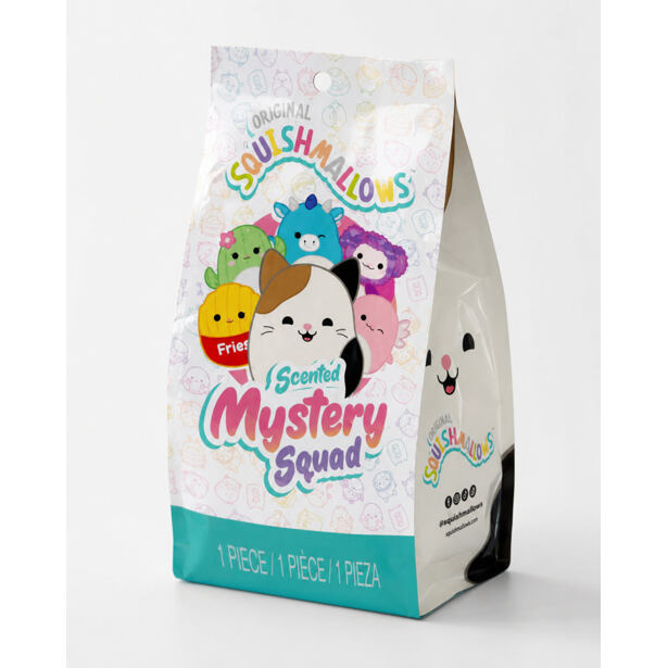 SQUISHMALLOWS Mystery voňavý plyšák, 13 cm - barevná parta