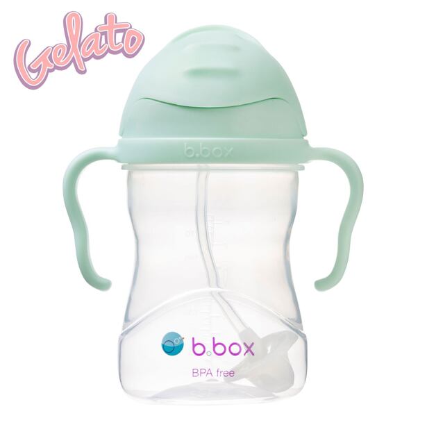 b.box Hrneček s brčkem 240 ml - zelený