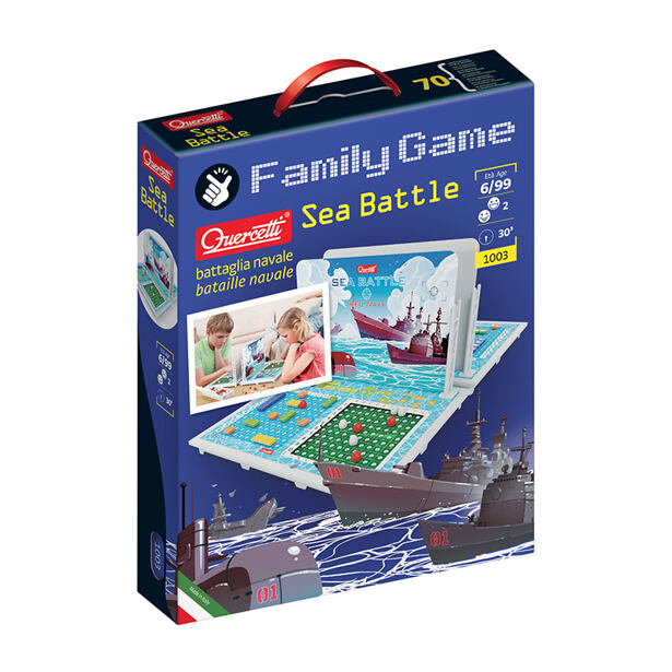 Quercetti Family Game Sea Battle – strategická hra Lodě (námořní bitva)
