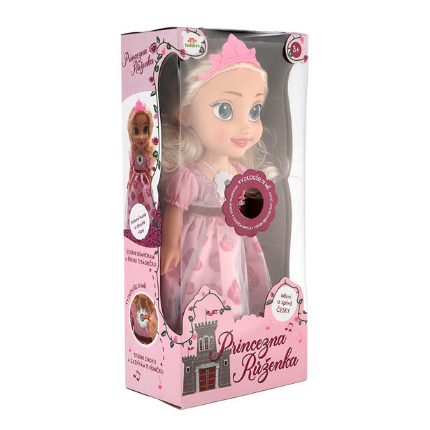 Teddies Panenka princezna Růženka plast 35cm česky mluvící