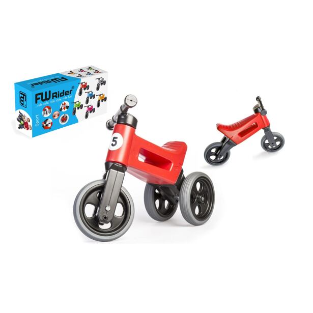FUNNY WHEELS Odrážedlo Rider Sport 2v1 červené