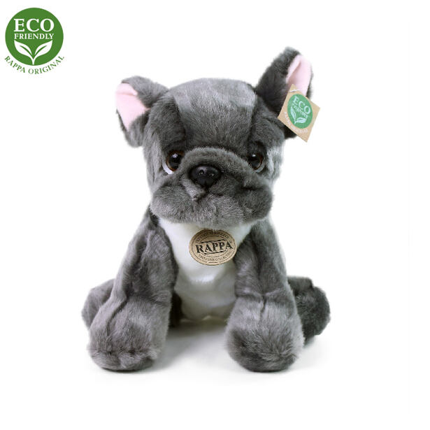 Rappa Plyšový pes francouzský buldoček sedící 26 cm ECO-FRIENDLY