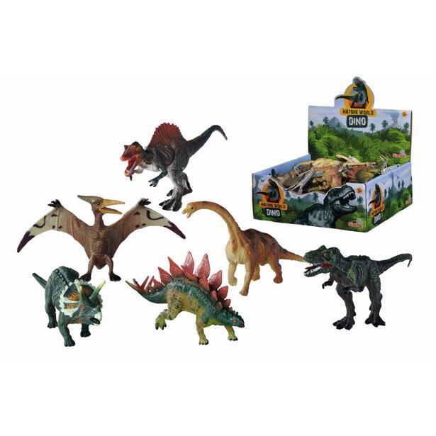 Figurky Dinosaurů, 6 druhů, 18DP