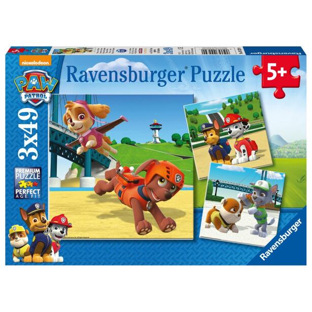 Ravensburger Tlapková patrola: Psí tým Puzzle 3x49 dílků