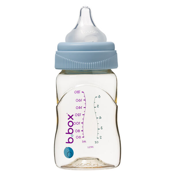 b.box Antikoliková kojenecká láhev 180 ml - modrá