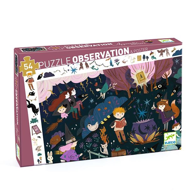 DJECO Vyhledávací puzzle Škola kouzel