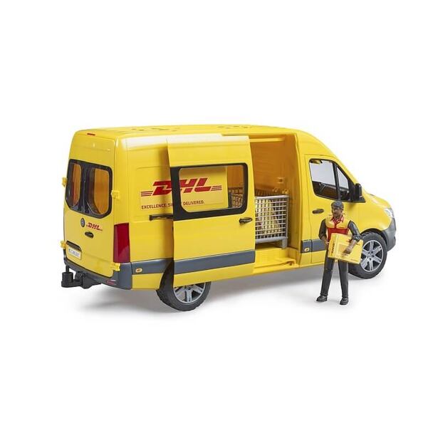 Bruder Mercedes Benz Sprinter DHL + figurka, gitrbox