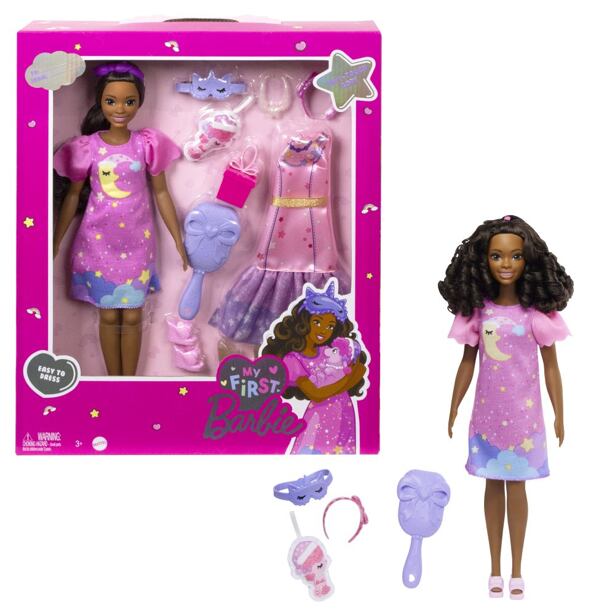 Mattel Barbie Moje první Barbie Panenka den a noc - Růžová