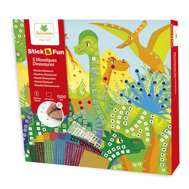 Sycomore Stick & Fun Mozaika 5x Dinosauři