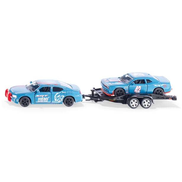 SIKU Super Dodge Charger se závodním autem na vleku
