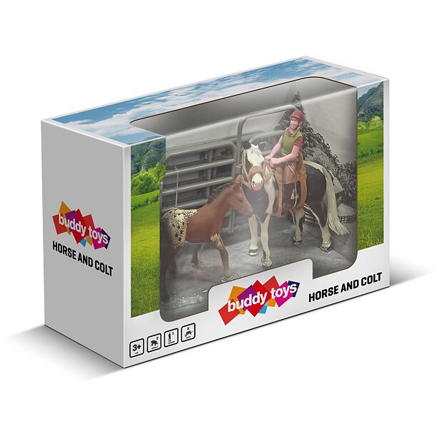 BUDDY TOYS BGA 1012 Jezdkyně a hříbě