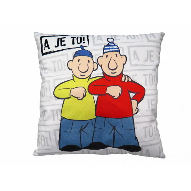 MORAVSKÁ ÚSTŘEDNA Polštářek 30x30cm Pat&Mat, A je to!